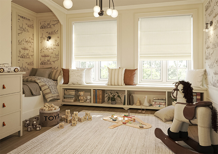 Rhea, Meringue - Twist&Fit Roman Blind - Image 6